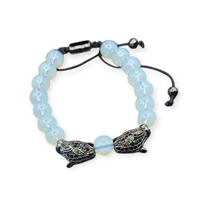 Opalite and Crystal Bracelet